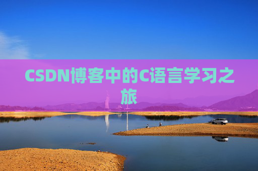 CSDN博客中的C语言学习之旅